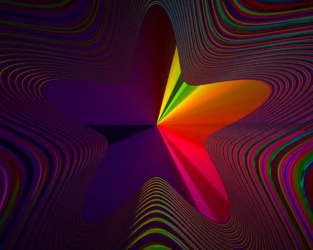 5:4 Industrial 60fps Screensaver Neon Tunnel Live Wallpaper Geometric