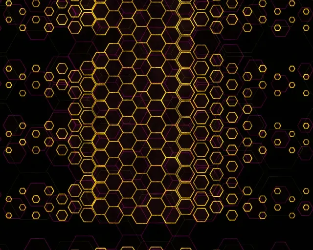 5:4 Industrial 60fps Screensaver Neon Tunnel Live Wallpaper Golden Hex