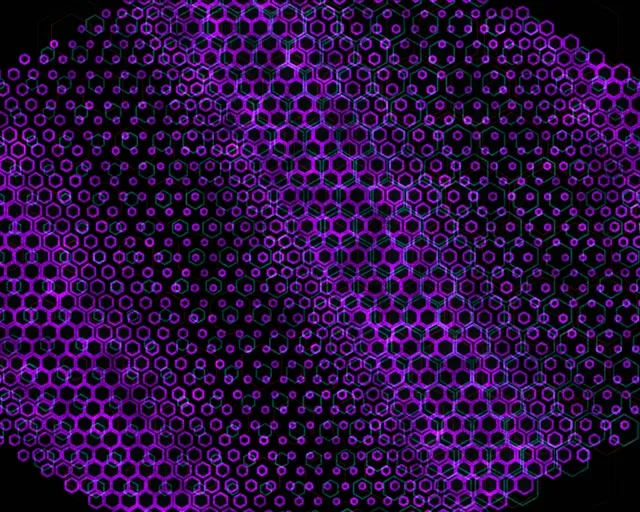 5:4 Industrial 60fps Screensaver Neon Tunnel Live Wallpaper Purple Geometric