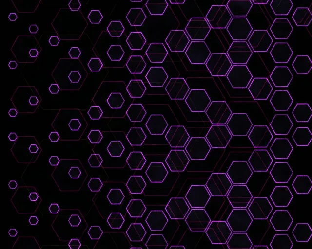 5:4 Industrial 60fps Screensaver Neon Tunnel Live Wallpaper Purple Hexagon Art