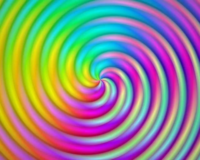 5:4 Industrial 60fps Screensaver Neon Tunnel Psychedelic Rainbow Live Wallpaper