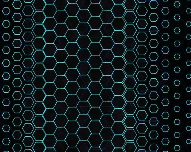 5:4 Industrial 60fps Screensaver Neon Tunnel VJ Animation Cyan Pattern