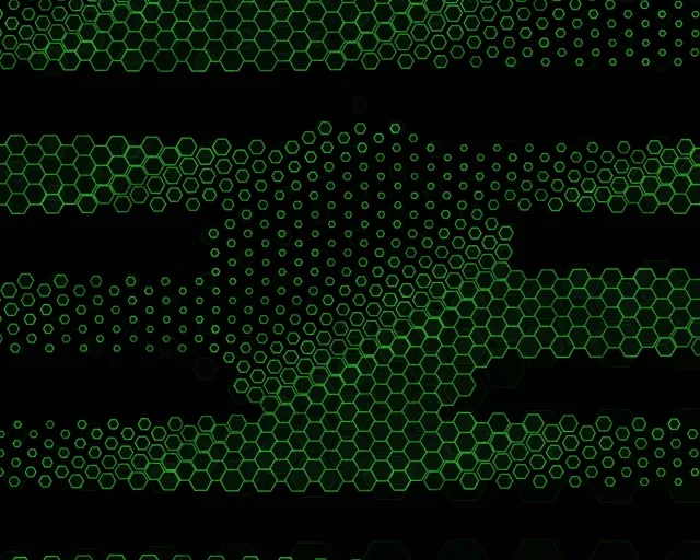 5:4 Industrial 60fps Screensaver Neon Tunnel VJ Animation Green Tech Tunnel