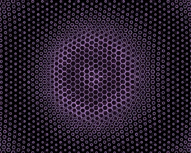 5:4 Industrial 60fps Screensaver Neon Tunnel VJ Animation Hexagon Purple