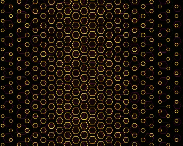 5:4 Industrial 60fps Screensaver Neon Tunnel VJ Loop Gold Geometric Tunnel Pattern
