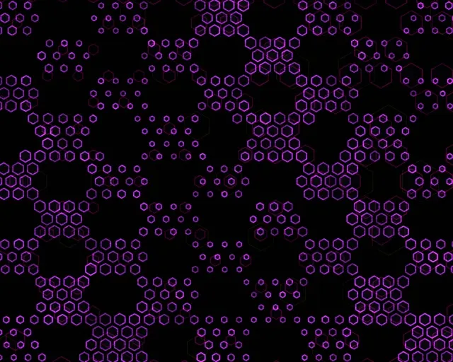 5:4 Industrial 60fps Screensaver Neon Tunnel VJ Loop Purple Hex Glow