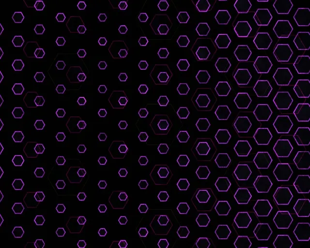 5:4 Industrial 60FPS Screensaver Neon Tunnel VJ Loop Purple Hexagon Pattern