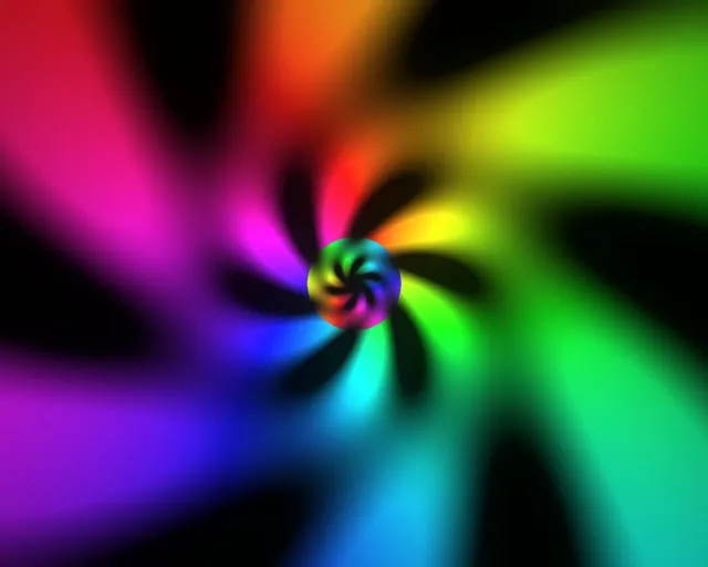 5:4 Industrial 60fps Screensaver Neon Tunnel VJ Loop Rainbow Tunnel Lights