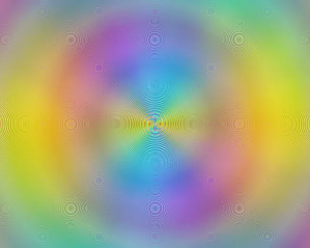 5:4 Industrial 60FPS Spiral Kaleidoscope VJ Animation - Neon Concentric Circles