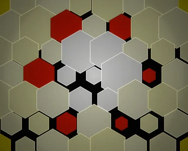 5:4 Industrial Hexagon 60fps Screensaver Motion Background Abstract