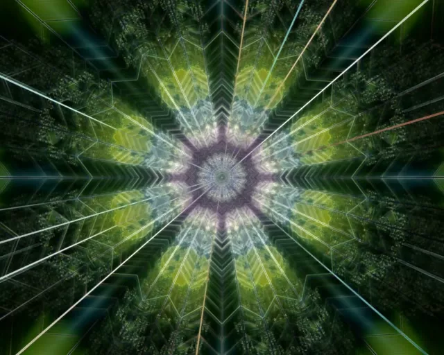 5:4 industrial neon tunnel 60fps screensaver kaleidoscope burst VJLoops