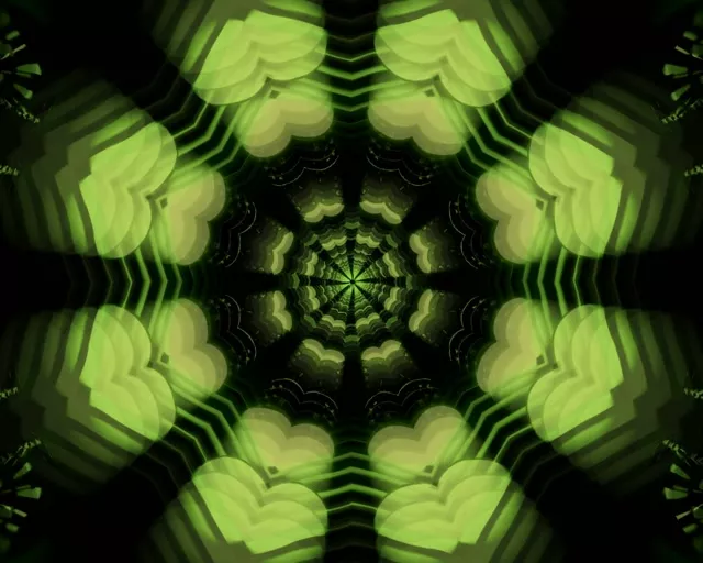 5:4 Industrial Neon Tunnel 60fps Screensaver VJ Loop Kaleidoscope Vortex