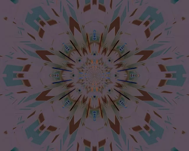 5:4 industrial neon tunnel kaleidoscope burst 60fps screensaver vj loop