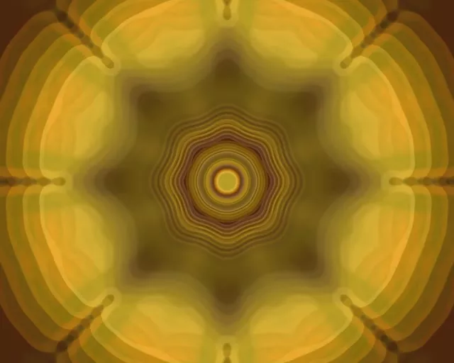 5:4 Industrial تونل نئون تپندگی دایره های متحدالمرکز VJLoops 60fps صفحه نمایش