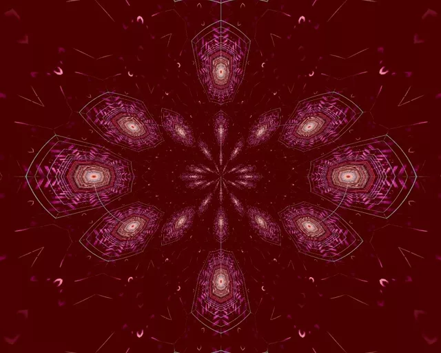 5:4 industrial تونل نئون گرداب شش ضلعی تپندگی 60fps صفحه نمایش vj loop