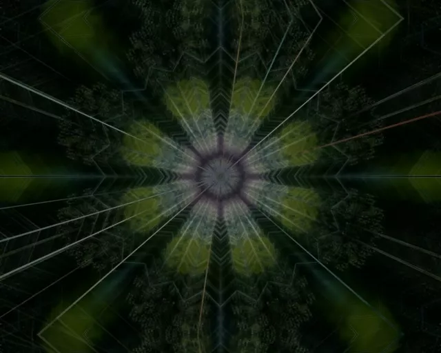 5:4 Industrial Neon Tunnel Pulsating Starburst VJ Loop 60fps Screensaver