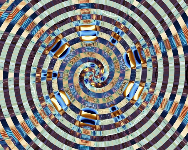 5:4 Industrial Neon Tunnel Spiraling Vortex VJ Loop 60fps Screensaver