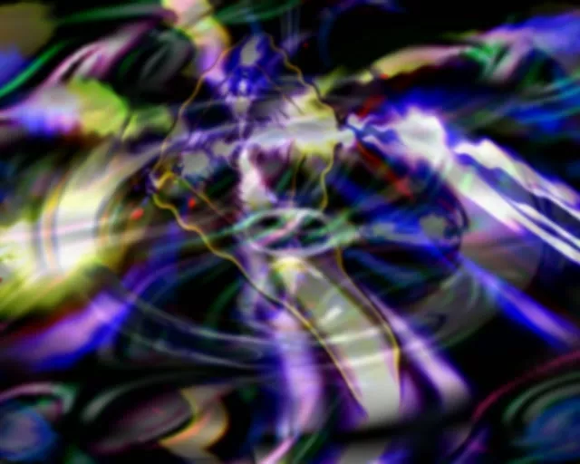 5:4 Industrial Neon Tunnel VJ Loop 60fps Screensaver Pulsating Lightning Vortex