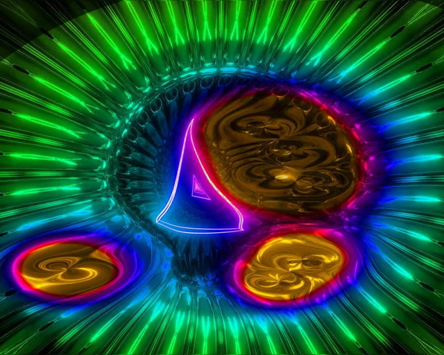 5:4 工業霓虹隧道 VJLoops 60fps 螢幕保護程式 發光腦部視覺效果