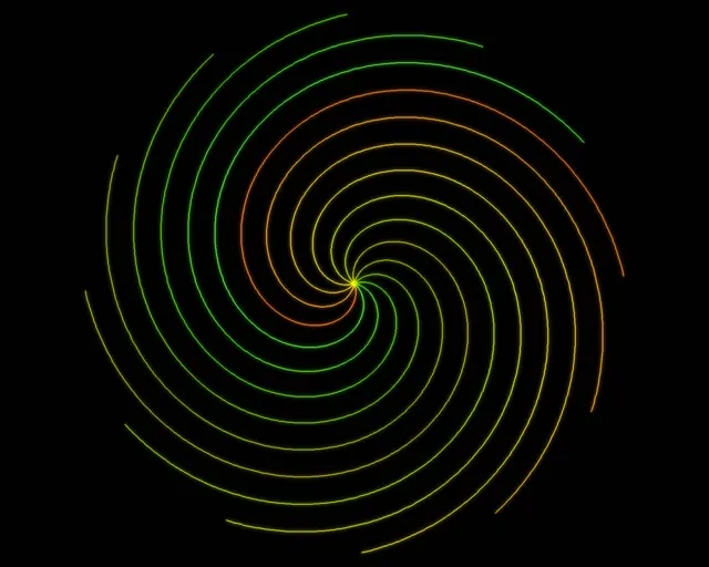 5:4 Industrial Spiral 60fps Screensaver Background for Edits