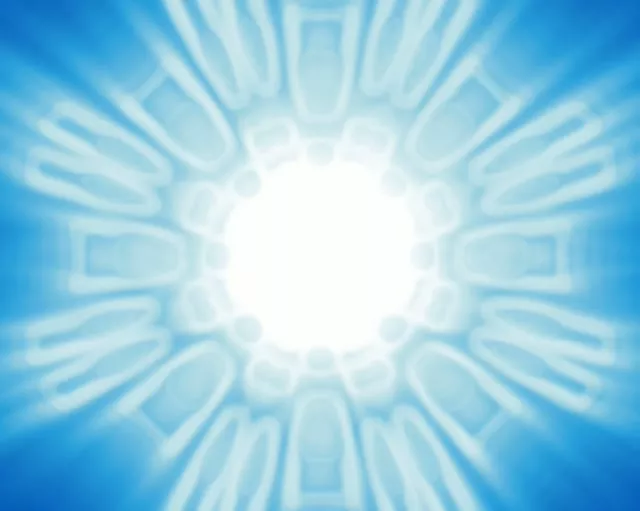 5:4 Medium 60fps Screensaver Neon Tunnel Electric Blue Symmetry Loop Video Loops