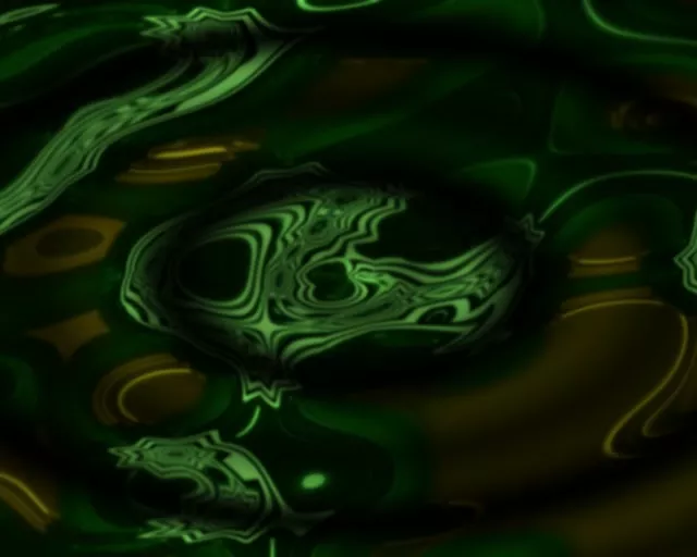 5:4 Square 60fps Neon Tunnel Screensaver Swaying Luminescent Green VJ Footage