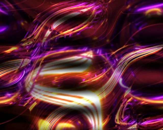 5:4 SXGA 60fps Neon Tunnel Screensaver | Glowing Magenta Gold Twisted Helix Background for Edits