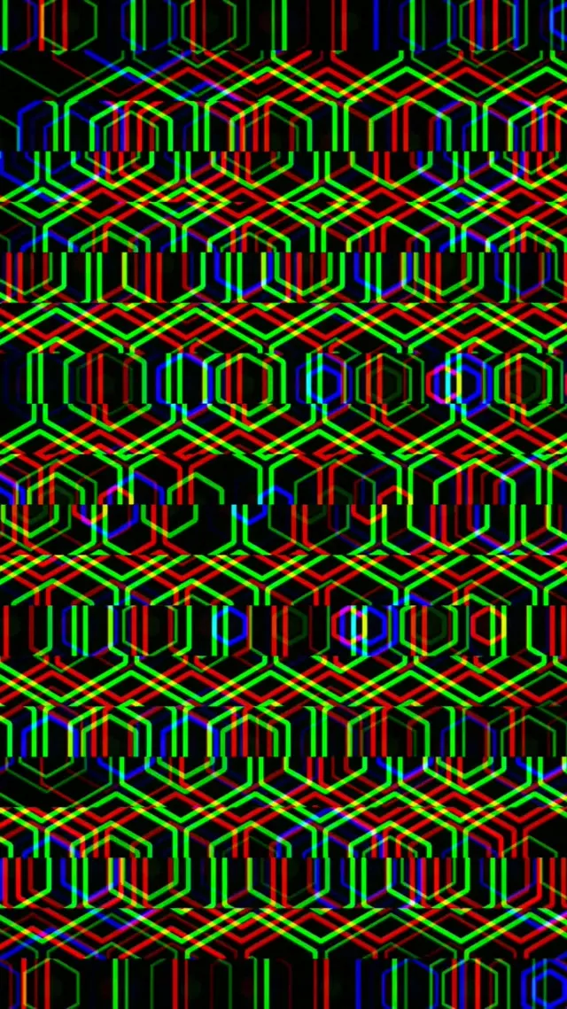 9:16 Reels | 60fps Neon Hex Matrix Motion Background Live Wallpaper