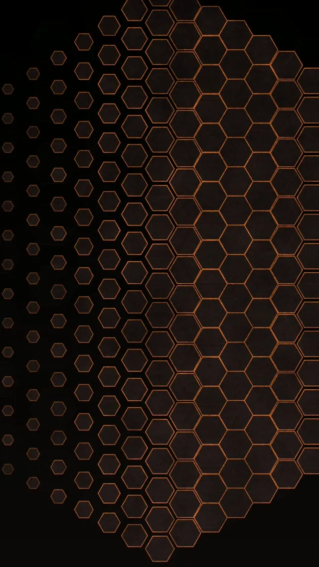 9:16 Reels 60fps Screensaver - Bronze Honeycomb Pulsing Motion Background