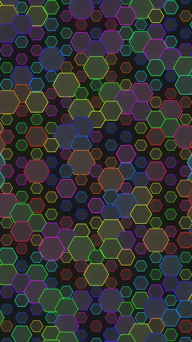 9:16 Reels | 60fps Screensaver - Flowing Magenta Teal Geometric VJ Animation