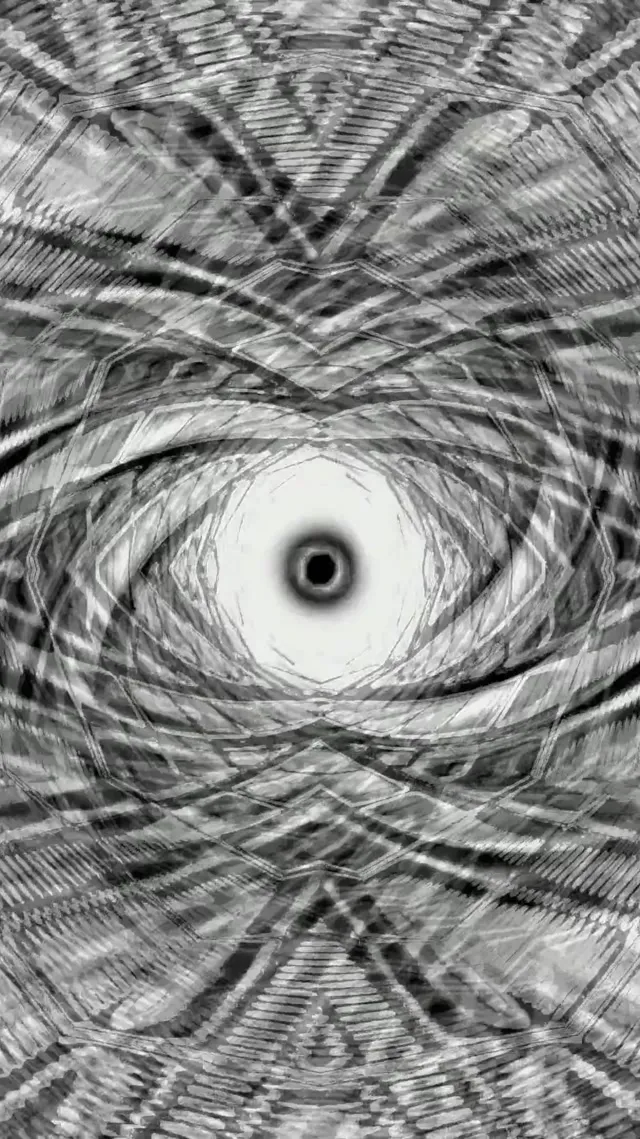 9:16 Reels 60fps Screensaver Neon Tunnel Pulsating Hexagon Grid Vj Visual