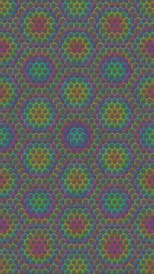 9:16 Reels | 60fps Screensaver Rotating Magenta Cyan Kaleidoscope VJ Animation