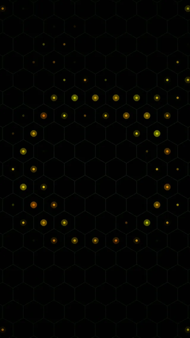 9:16 Reels | Abstract Golden Hexagons 60fps Screensaver Live Wallpaper