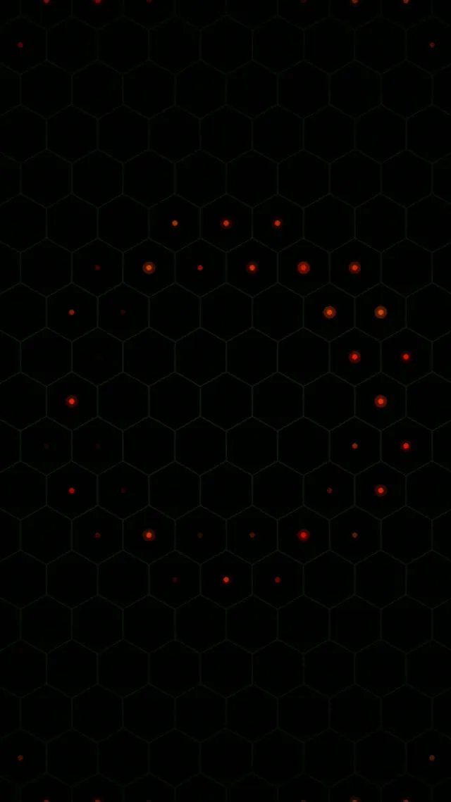 9:16 Reels | Abstract Red Tech Hexagons 60fps Live Wallpaper