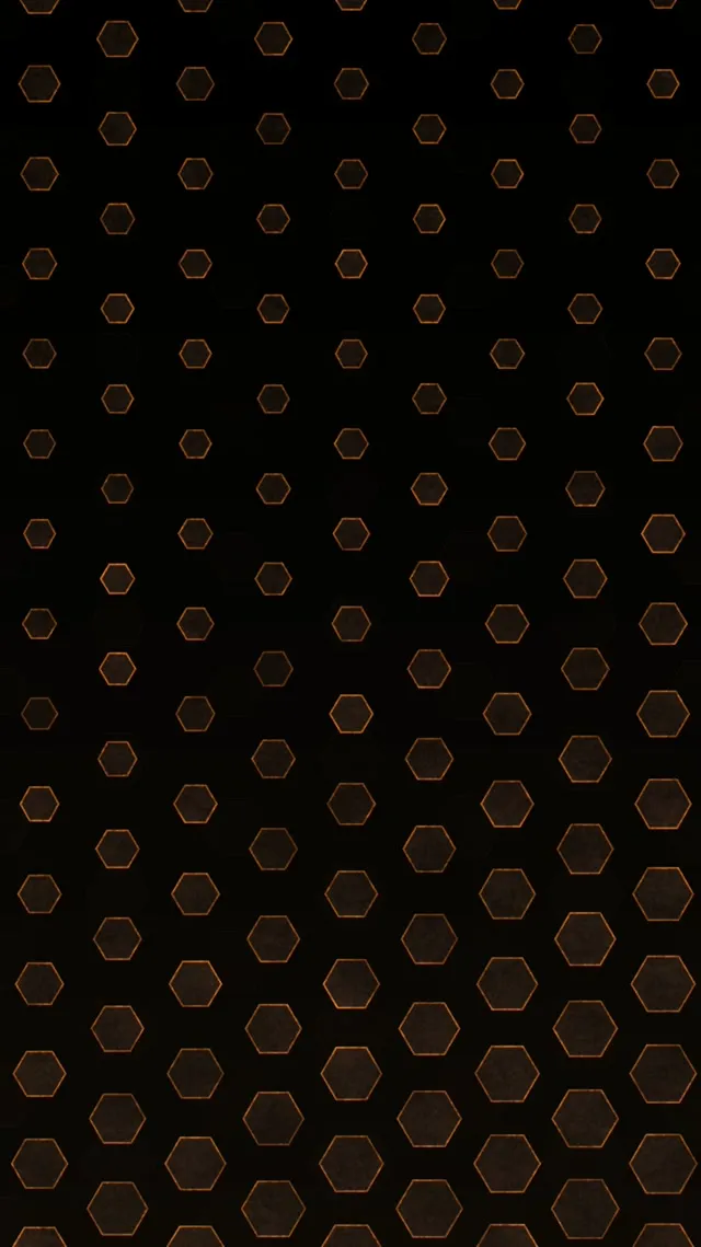 9:16 Reels | Amber Honeycomb Cells Morphing 60fps Screensaver Live Wallpaper
