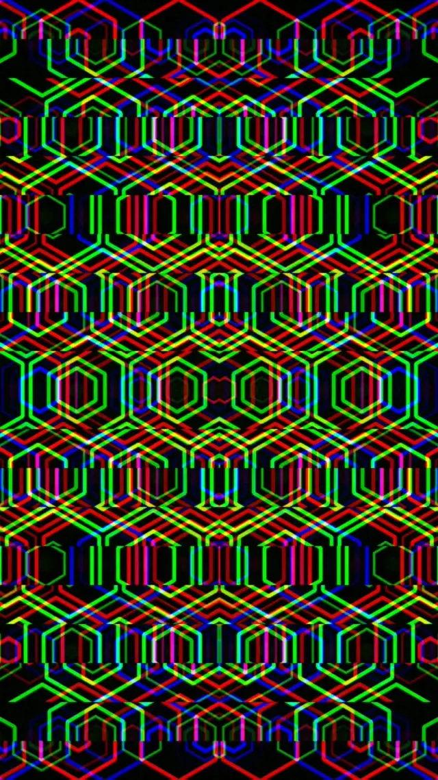 9:16 Reels | Bright geometric patterns 60fps screensaver motion background