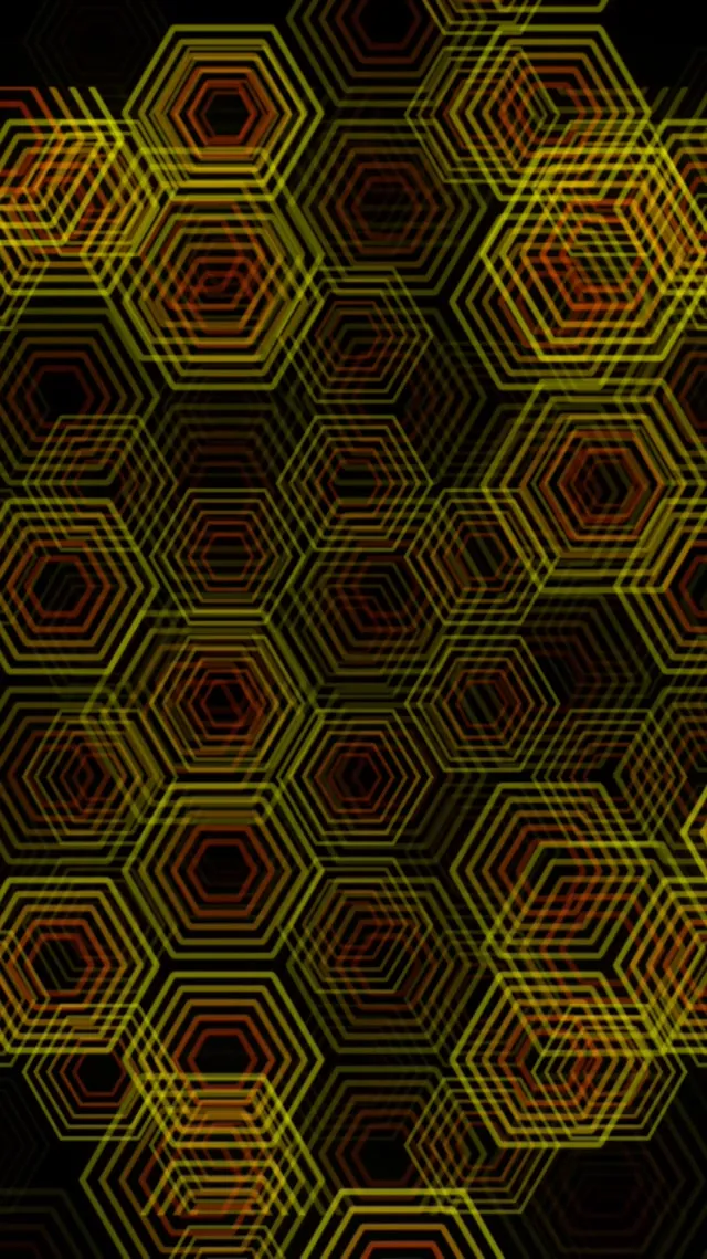 9:16 Reels | Colorful Hexagons 60fps Screensaver Motion Background