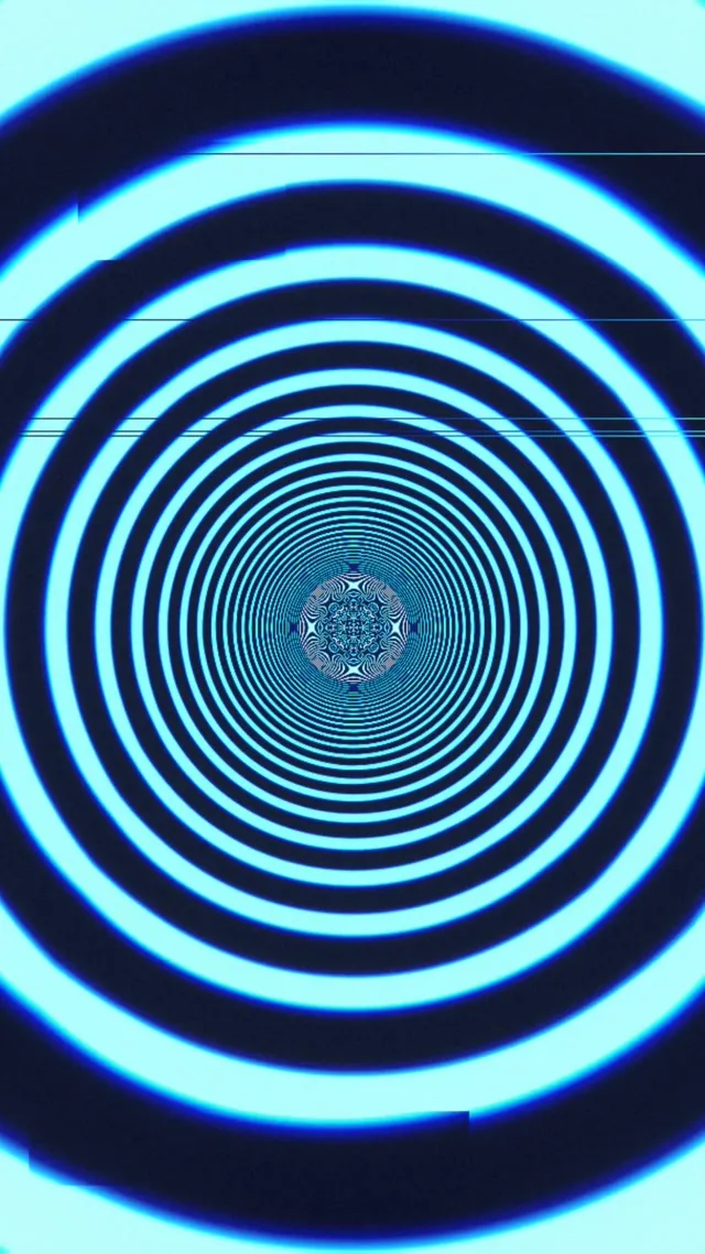 9:16 Reels | Glitch Concentric Circles 60fps Screensaver Live Wallpaper