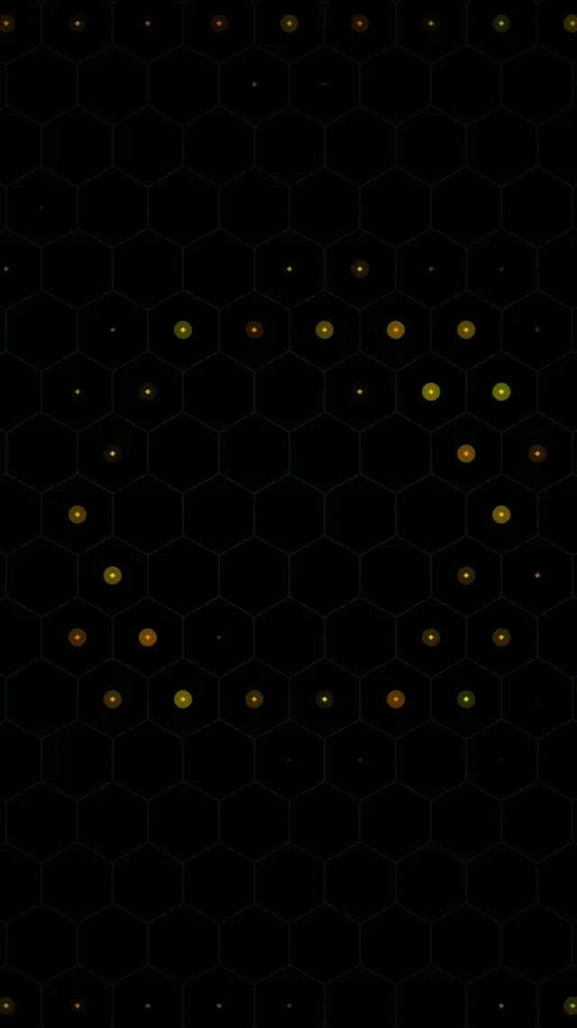 9:16 Reels | Hexagon Dark Background Particle 60fps Screensaver Live