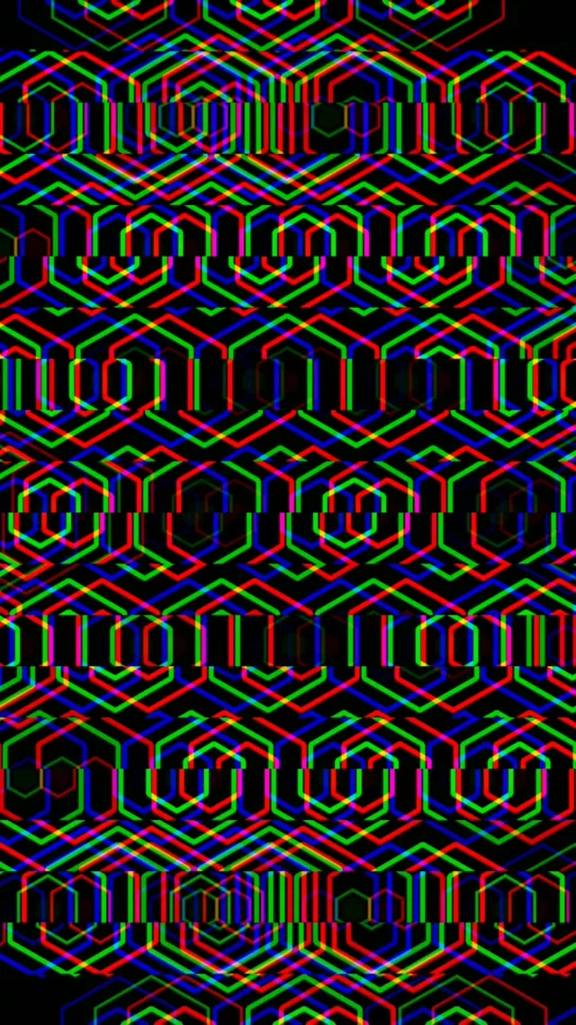 9:16 Reels | Neon Hexagon 60fps Live Wallpaper Screensaver VJ Loop