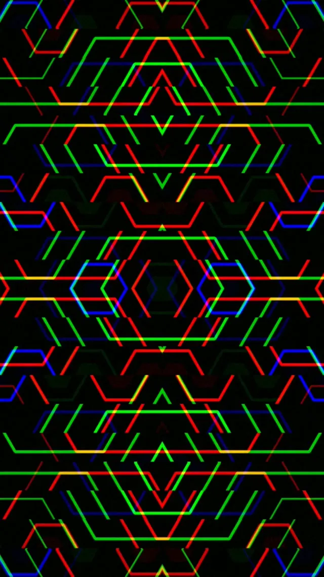 9:16 Reels | Neon Hexagon Pattern 60fps Live Wallpaper Motion