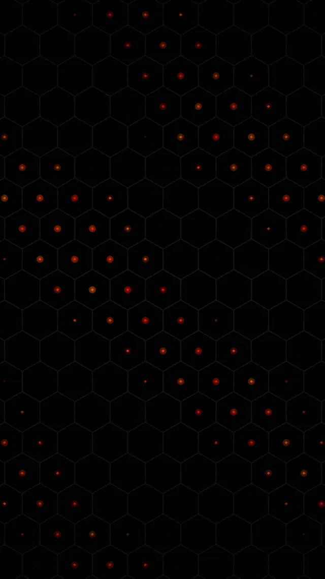 9:16 Reels | Red Dot Hexagon Grid Tech 60fps Motion Background