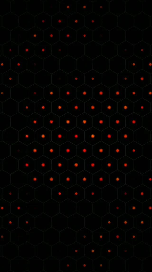 9:16 Reels | Red Hexagon Network Animation 60fps Live Wallpaper