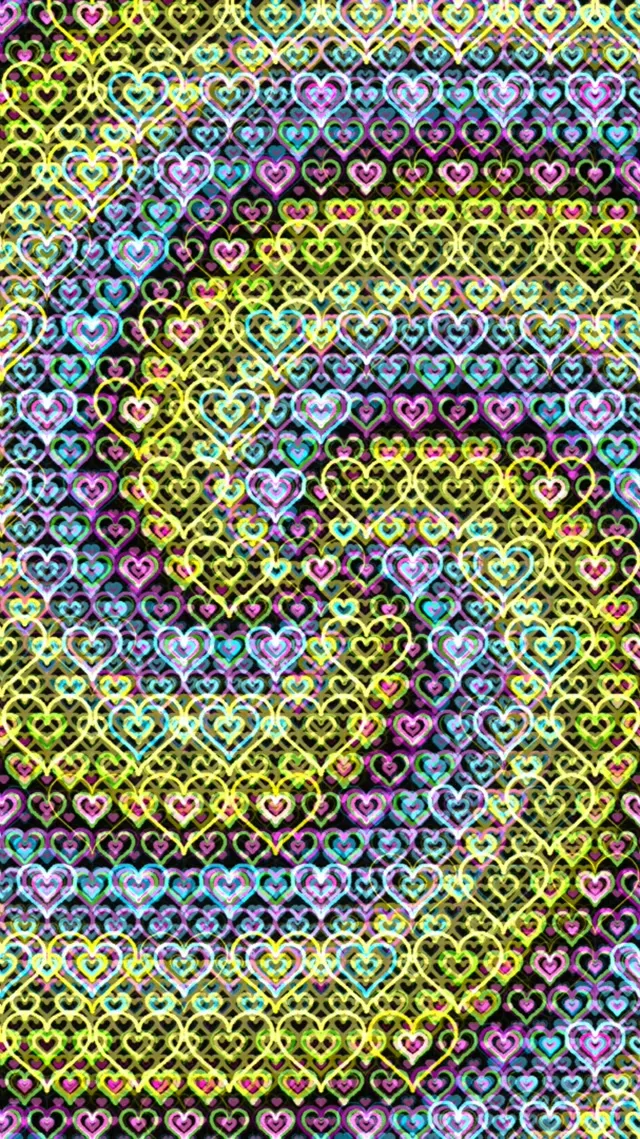 9:16 Reels | Vibrant Neon Hearts 60fps Live Wallpaper Screensaver