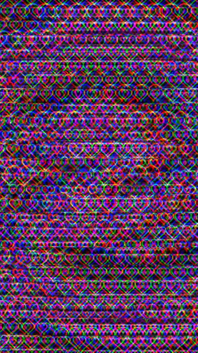 9:16 Reels | Vibrant Neon Hearts 60fps Screensaver Motion Background