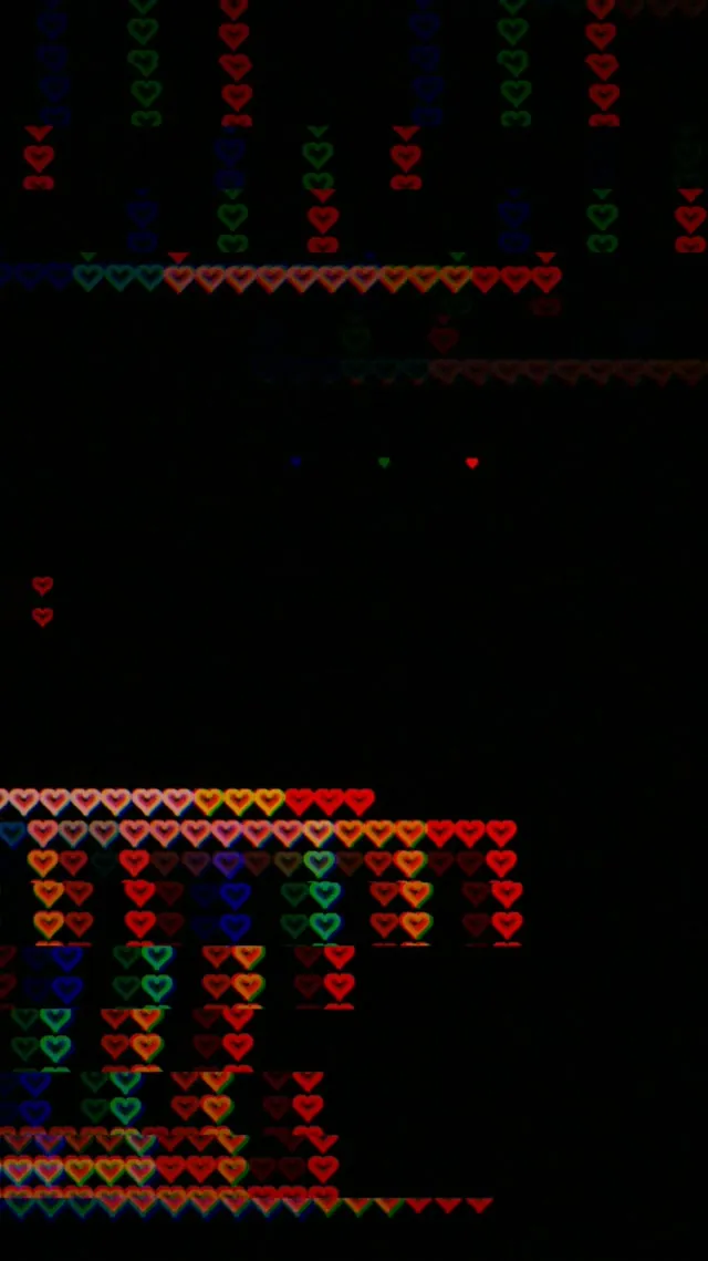 9:16 Reels | Vibrant retro hearts 60fps screensaver live wallpaper