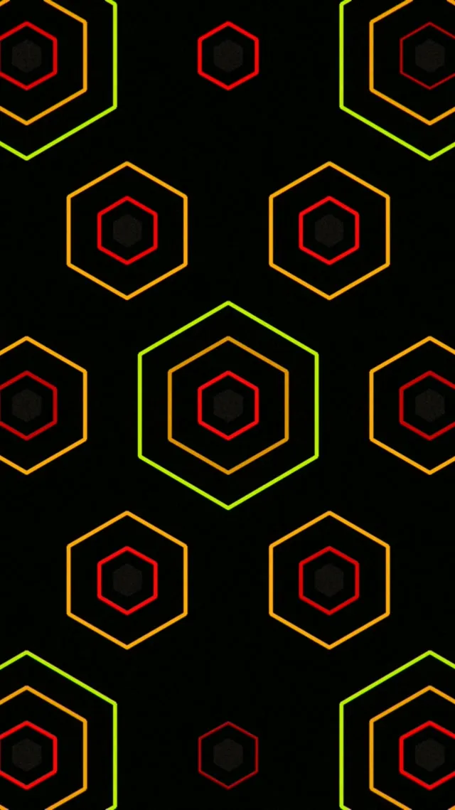 9:16 Reels | Vivid Hexagon Motion Background 60fps Screensaver Dynamic
