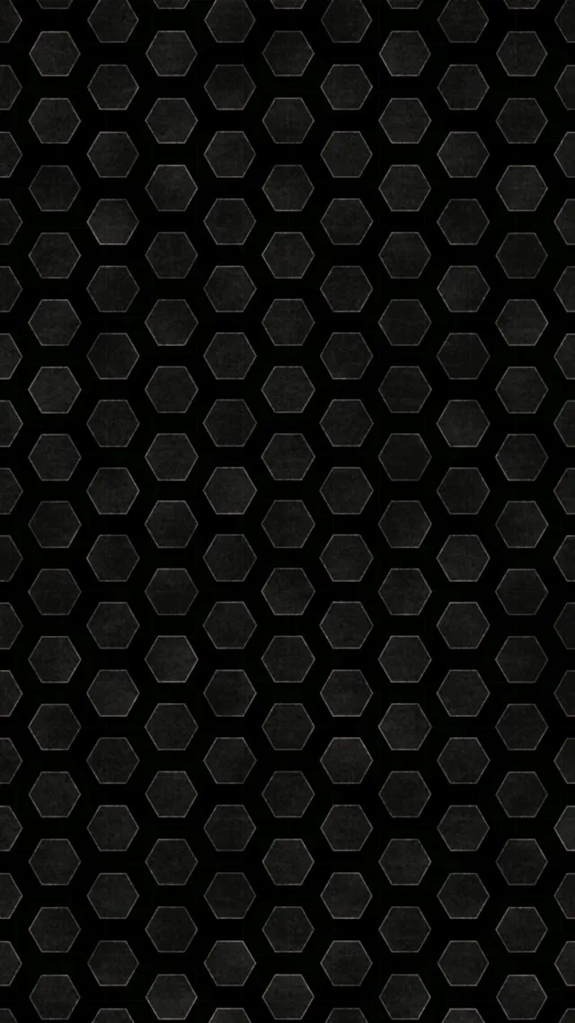 9:16 Reels 60FPS Black Hexagon Grid Live Wallpaper Screensaver VJ