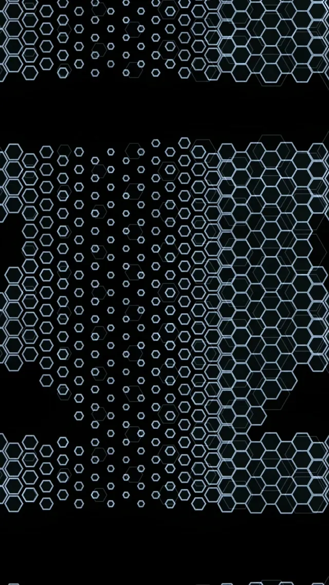 9:16 Reels 60FPS Blue Hexagon Tunnel Screensaver | Live Wallpaper