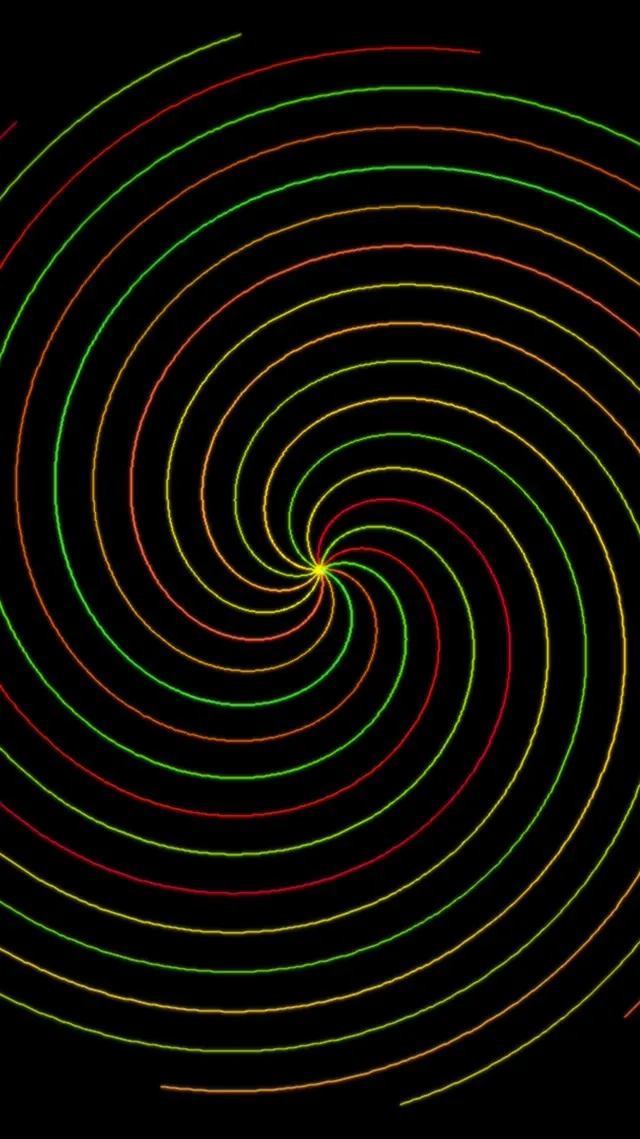9:16 Reels | 60fps Colorful Spiral Screensaver | VJ Animation Live Wallpaper